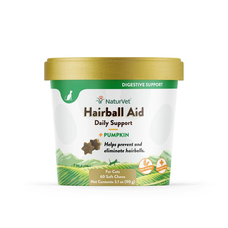NaturVet&#174; Hairball Aid Plus Pumpkin Cat Soft Chews for Cats 60ct I007835