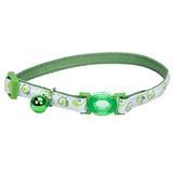 Coastal&#174; Safe Cat&#174; Glow in the Dark Adjustable Breakaway Collar Lime Skulls I008467
