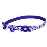 Coastal&#174; Safe Cat&#174; Glow in the Dark Adjustable Breakaway Collar Purple Leopard I008469