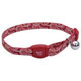 Coastal Safe Cat Adjustable Breakaway Collar with Magnetic Buckle 3/8&quot; X 8&quot;-12&quot; Garnet Swirls I008476