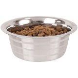 Indipets™ Sliver Stripes Stainless Steel Feeding Dishes I009511