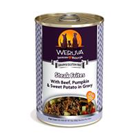 WERUVA Steak Frites with Beef, Pumpkin and Sweet Potatoes in Gravy Canned Dog Food 14 oz. 111544
