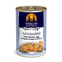 WERUVA Bed and Breakfast with Chicken, Egg, Pumpkin and Ham in Gravy Canned Dog Food 14 oz. 111548