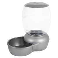 Petmate Replendish Feeder with Microban Pearl Silver Gray 147401e
