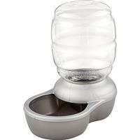 Petmate Replendish Waterer with Microban Pearl Silver Gray 147441e