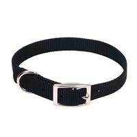 Coastal Single-Ply Dog Collar Black  29992181b