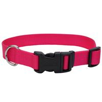Coastal Adjustable Dog Collar with Plastic Buckle Pink Flamingo 5/8&quot; x 10&quot;-14&quot; 330212