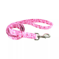 Coastal Styles Dog Leash Polka Dot Pink 3/8&quot; x 6&#39; 36192