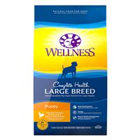 Wellness Complete Health Large Breed Puppy Dedoned Chicken, Brown Rice &amp; Salmon Meal Recipe 30 lbs. 69244