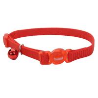 Coastal Safe Cat Adjustable Snag-Proof Breakaway Collar 3/8” x 8”-12” Red  70734