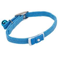 Coastal Li&#39;l Pals Elasticized Safety Kitten Collar with Jeweled Bow Light Blue 72932