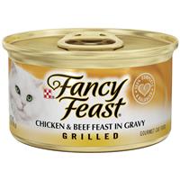 Fancy Feast Grilled Chicken and Beef Gourmet Cat Food 3oz 79583