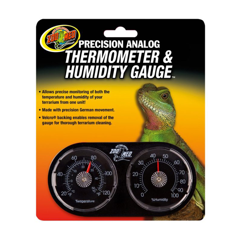 Zoo Med Reptile Thermometer &amp; Humidity Gauge