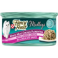 Fancy Feast White Meat Chicken Florentine with Garden Greens Cat Food 3oz 98529
