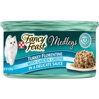 Fancy Feast Turkey Florentine with Garden Greens Cat Food 3oz 98535