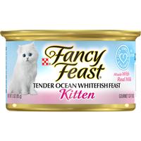 Fancy Feast Kitten Classic Pat&#233; Tender Ocean Whitefish Cat Food 3oz 98908