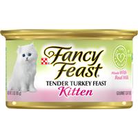 Fancy Feast Kitten Classic Pat&#233; Tender Turkey Feast Cat Food 3oz 98909