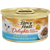 Fancy Feast Delights with Cheddar Grilled Tuna and Cheddar Cheese Cat Food 3oz 98912