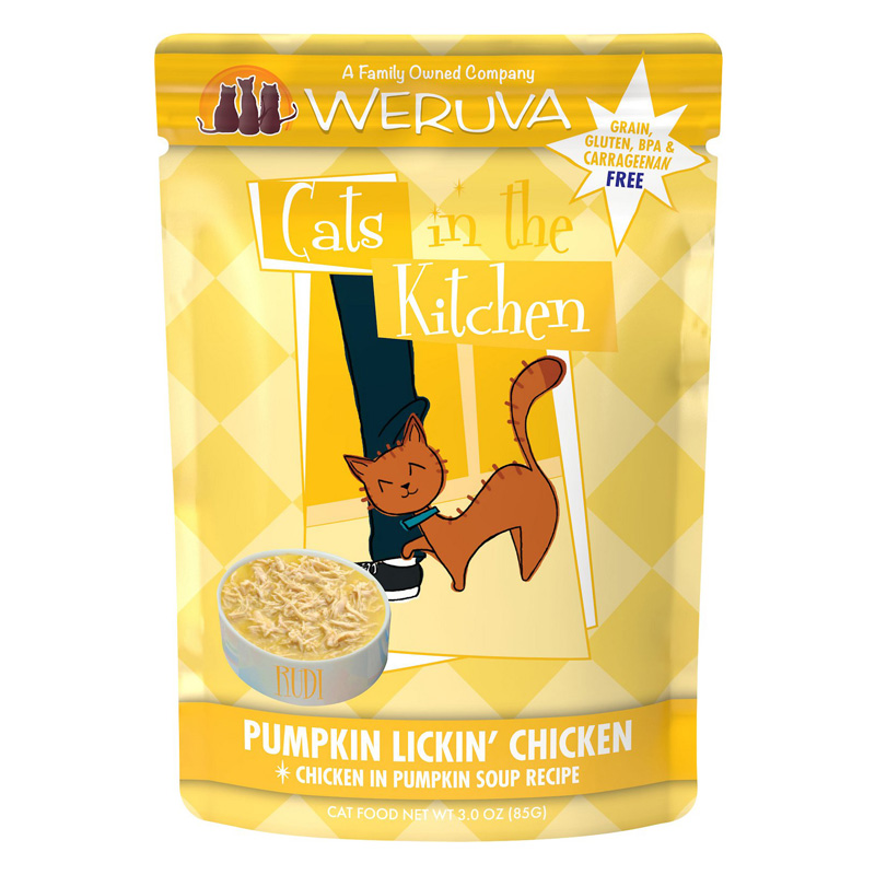 Weruva Cats in the Kitchen Pumpkin Lickin Chicken Pouch 3 oz 99930