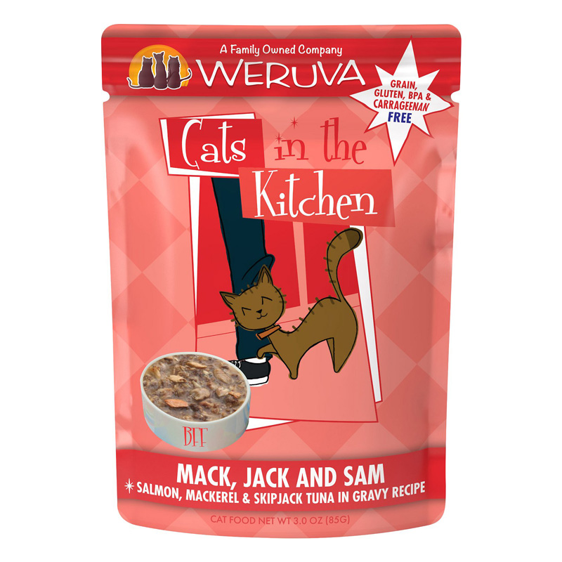 Weruva Cats in the Kitchen Mack, Jack and Sam Pouch 3 oz. 99935