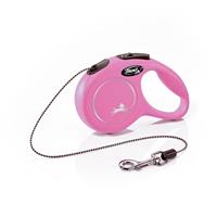 Flexi New Classic Retractable Extra Small Cord Leash 10 ft Pink I000524