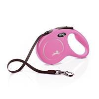 Flexi Classic Retractable Tape Leash Pink 16 ft I000531b