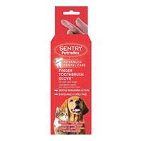 Sentry Petrodex Finger Toothbrush Glove for Dogs &amp; Cats 5 ct I000777