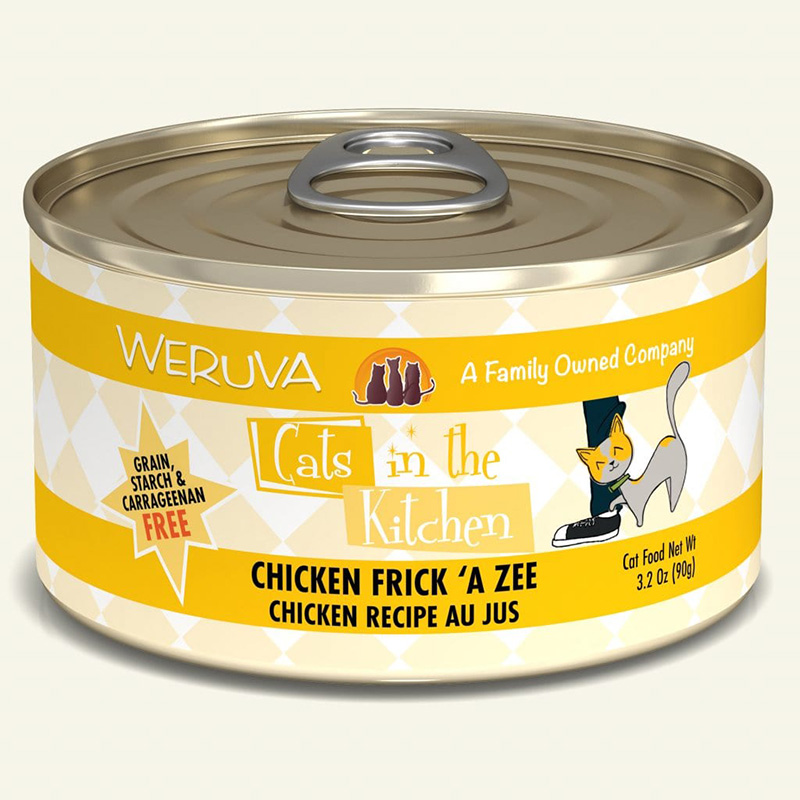 WERUVA Cats in the Kitchen Chicken Frick ‘A Zee - Chicken Recipe Au Jus Canned Cat Food 3.2 oz I003032