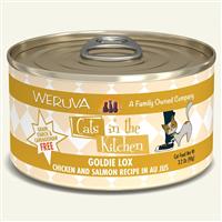 WERUVA Cats in the Kitchen Goldie Lox  - Chicken and Salmon Recipe Au Jus Canned Cat Food 3.2 oz I003046