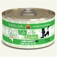 WERUVA Cats in the Kitchen Lamb Burgini - Lamb Recipe Au Jus Canned Cat Food 3.2 oz I003054