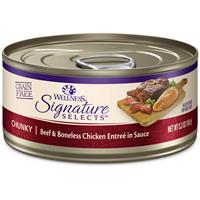Wellness CORE Signature Selects Chunky Beef &amp; Chicken Cat Food 2.8oz Can I005479