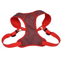 Coastal Comfort Soft Sport Wrap Adjustable Dog Harness Grey with Red  I006241b