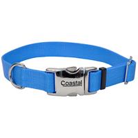 Coastal Adjustable Dog Collar with Metal Buckle Blue Lagoon 3/4&quot; x 14&quot;-20&quot; I006469