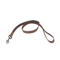 Coastal Circle T Rustic Leather Dog Leash Chocolate 6&#39; I006499
