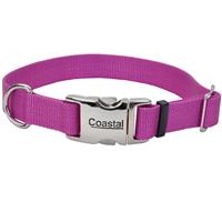 Coastal Adjustable Dog Collar with Metal Buckle Orchid  I006490b