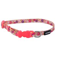 Coastal Li&#39;l Pals Adjustable Dog Collar Multicolored Daisies  I006612