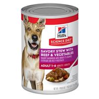 Hill&#39;s Science Diet Adult Savory Stew with Beef &amp; Vegetables 12.8 oz. I006861