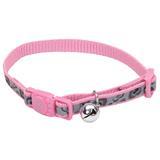 Coastal&#174; Lazer Brite&#174; Reflective Adjustable Breakaway Cat Collar Pink Hearts I008886