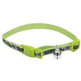 Coastal&#174; Lazer Brite&#174; Reflective Adjustable Breakaway Cat Collar Shamrocks  I008888