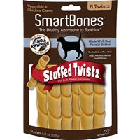 Smartbones Peanut Butter Suffed Twistz 6 pack   I011103
