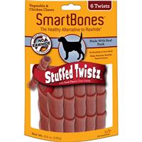 Smartbones Pork Stuffed Twistz Chews 6 pack I011104