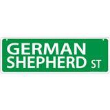German Shepherd St Street Sign  I011443