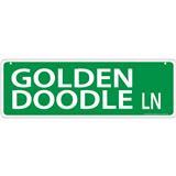 GoldenDoodle Lane Street Sign  I011444