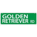 Golden Retriever Road Street Sign I011445