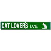 Cat Lovers Lane Street Sign  I011479