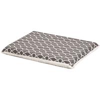 Quiet Time Defender Gray Geo Print/Fleece Reversible Crate Pad I012109b