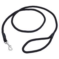 Coastal Rope Leash Black 6&#39;  I012200