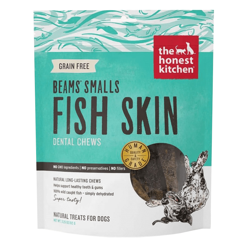 Honest Kitchen Grain Free Beams Smalls Fish Skin Dental Chews 3.25 oz  I012539