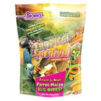 FM Brown&#39;s Tropical Carnival&#174; Fruit &amp; Nut Parrot-Macaw Big Bites! 10 oz. Bag I012615