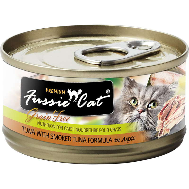 2.82oz Fussie Cat Smkd Tna/Asp Smoked Tuna/Aspic  I013534